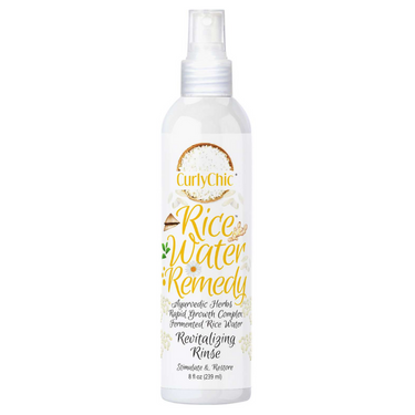 CurlyChic Rice Water Remedy Revitalizing Rinse – 8 fl oz - ANNS BEAUTY SUPPLY